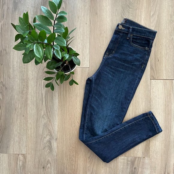 BDG (by Urban Outfitters) Dark Blue "Twig High-Rise" Jeans - Picture 11 of 11